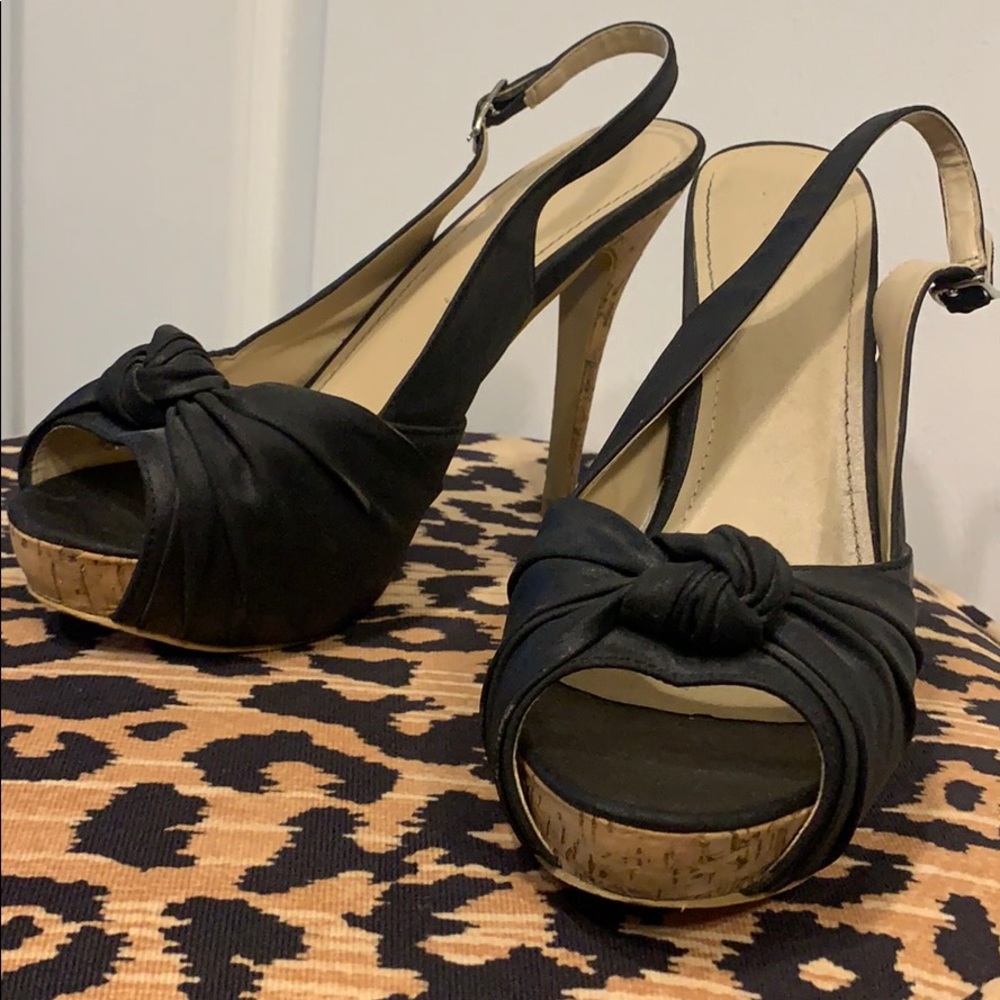 Black summer heels